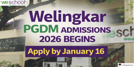 Welingkar Mumbai PGDM Phase 1 Admission 2026 Begins Apply by January 16